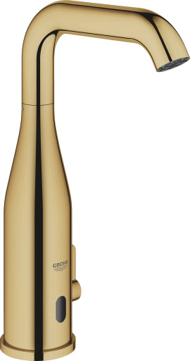 Grohe Essence E berøringsfri batteri 161 mm tut/6V 1t med blå tut/vann Grohe Essence E berøringsfri batteri 161 mm tut/6V 1t med blå tut/vann