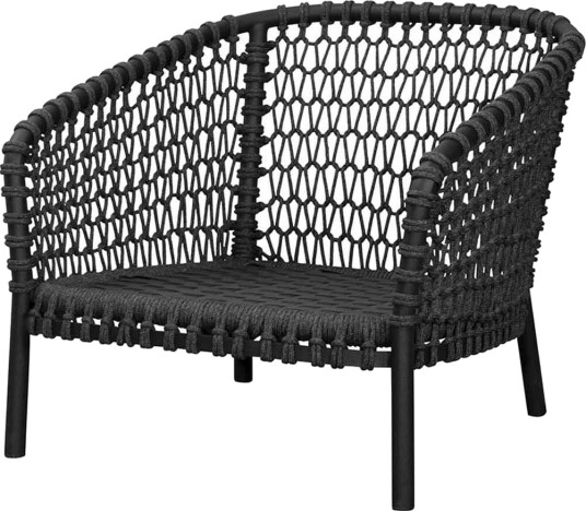 Cane-line Ocean lounge lenestol Dark grey Grå