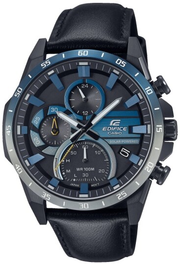 Casio Herreklokke EQS 940NL 1AVUEF Edifice Grå/Lær Ø45.5 mm Casio Herreklokke EQS 940NL 1AVUEF Edifice Grå/Lær Ø45.5 mm