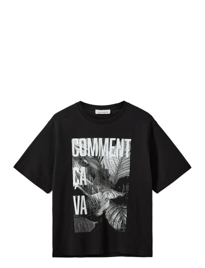 Sofie Schnoor Maesw Oversized Printed T Shirt Black XS