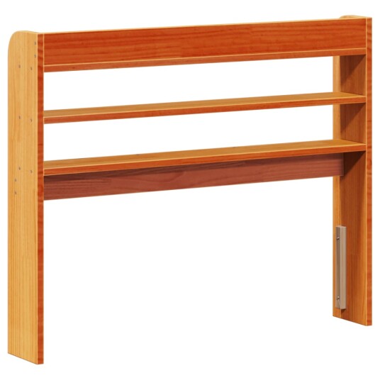 Hodegavl med hyller voksbrun 75 cm heltre furu 8721102854422