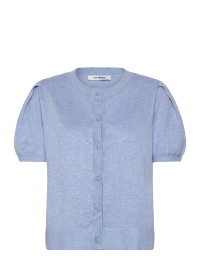 Soft Rebels Srmarla Ss O Neck Cardigan Knit Blue S