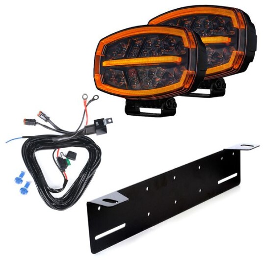Ekstralys Firefly One   Rektangel / 25 cm / 150W  2 stk   Komplett pakke