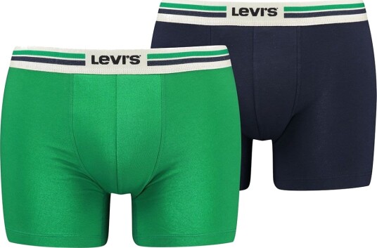 Levis Boxershorts 2 pack Green/Navy LeviSmall Boxershorts Blå Grønn