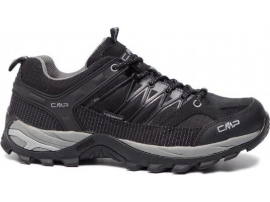 Menns Cmp Rigel Low Trekking Shoe Wp Nero/Grå S. 41 (3Q54457-73Uc)