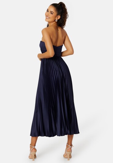 Elle Zeitoune Milan Bustier Pleated Dress