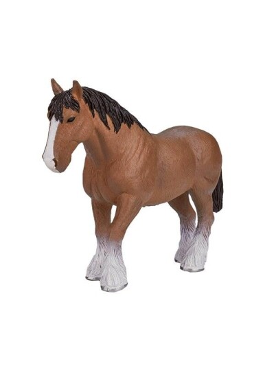 Mojo Clydesdale Hest Figur Brun