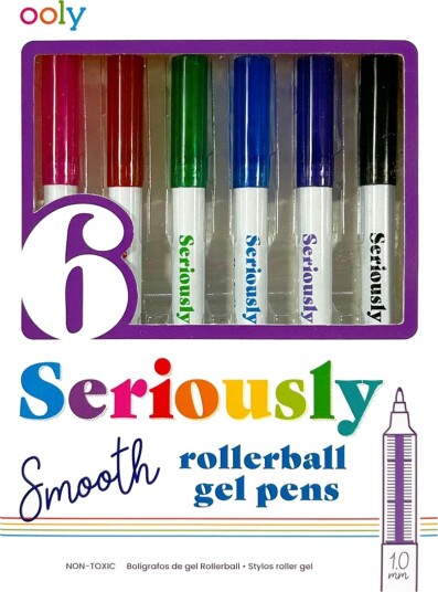 Ooly Rollerball Gel Pen 6 pcs Seriously Smooth Colour Multi/Patterned One Size Ooly Rollerball Gel Pen 6 pcs Seriously Smooth Colour Multi/Patterned One Size