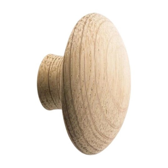 BESLAG DESIGN KNAGG MUSHROOM 50MM UBEHANDLET EIK 370060-21