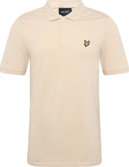 Lyle & Scott Plain Polo Shirt   WALNUT BEIGE   S