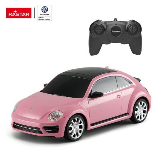Rastar 1:24 Volkswagen Beetle Radiostyrt Bil Rosa