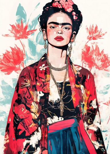 Plakat Frida Kahlo Kunstverk