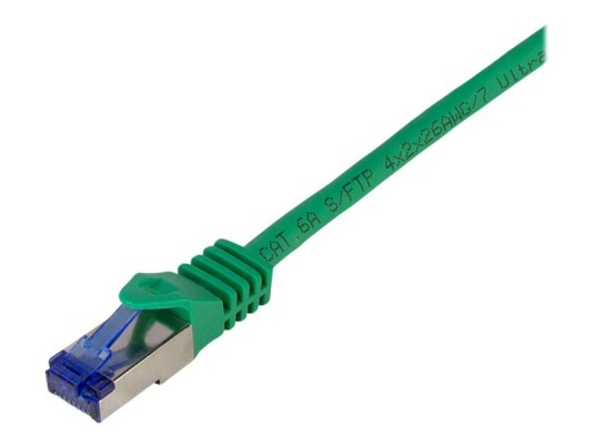 Logilink Professional Ultraflex Koblingskabel Rj-45 Hann Til Rj-45 Hann 1.5 M 6 Mm S/Ftp Cat 7 Kabel / Cat 6A Kontakter Halogenfri Formstøpt Uten Hindringer Green Ral6024