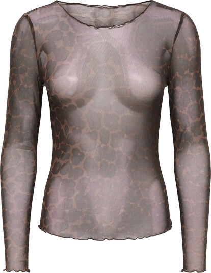 JDY Jdyelsa New Life L/S O Neck Top Jrs Noos Brown XS