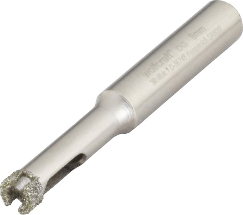 Wolfcraft Gmbh 5915000, Drill, Diamantdrillbor, Høyrehåndsrotasjon, 5 Mm, Porselen, Fint Steintøy, Marmor, Glazed Tile, Granitt, Keramisk, 1 Cm