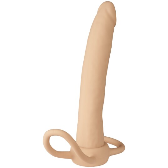 Willie City Strap-On Dual Dildo 15,3 cm - Beige - Beige