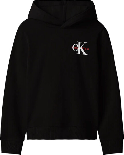 Calvin Klein Small Chest Monologo Hoodie Black 140 x 10