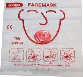 Snøgg munn-til-munn-maske med ventil 1 stk