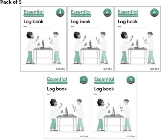 Essential Spelling and Word Knowledge: Year 4 Log Book Pack of 5
