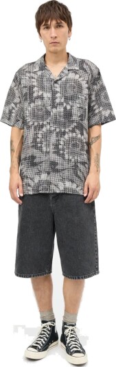Mads Nørgaard Cotton Linen Kenji Aop Shirt Ss Black XL Mads Nørgaard Cotton Linen Kenji Aop Shirt Ss Black XL