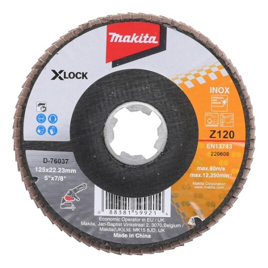 Makita Lamellslipeskive 125 d-76037 x-lock z120