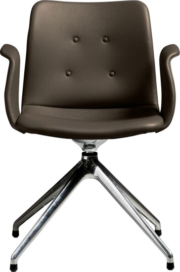 Sibast Furniture Bent Hansen Primum 4 stjerners Spisestol med Svingbar Polert stål/Zenso 3 230