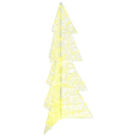  Juletre med 160 LED Varmhvit 150 cm Akryl