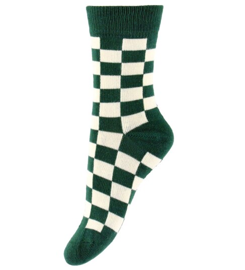 Minipop Sokker - Bambus - Smaragd Green/Off White - MiniPop - 19/22 - Sokker - Grønn - 19-22