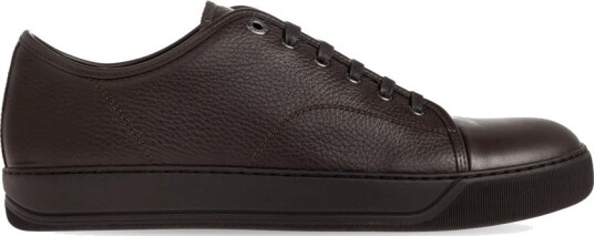 Lanvin DBB1 Grain Leather Cap Toe Sneaker Brown Lanvin DBB1 Grain Leather Cap Toe Sneaker Brown