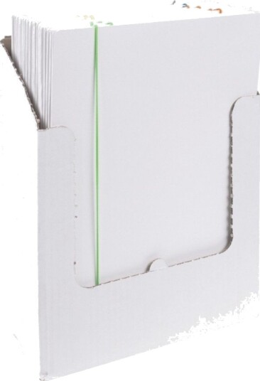 Office Products Perm Med Strikk Kartong A4 300 G 3 Hull Strikk Mix Farger Hvit