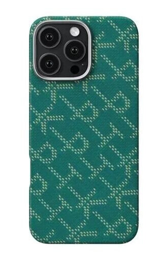 PITAKA Tactile Woven Case PTK Green/Gold - iPhone 16 Pro