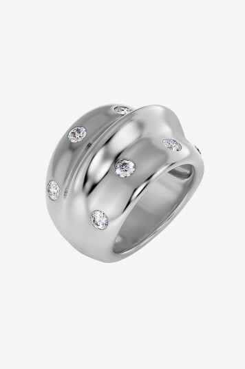 Edblad Ring Barre Maxi Steel Sølv