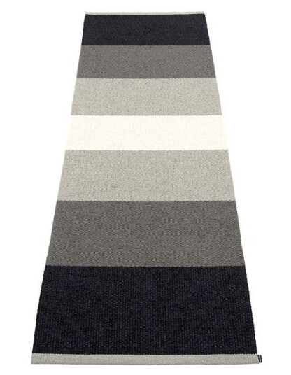 Pappelina Plastteppe Kim Sort 70x240cm