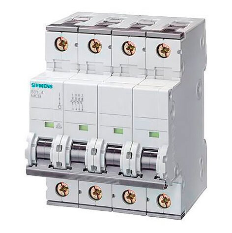 Siemens automatsikring C 13A 400V 6kA 3p+N 5SY6613 7 Siemens automatsikring C 13A 400V 6kA 3p+N 5SY6613 7