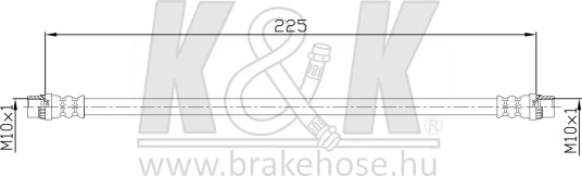 K&K FT4634 Bremseslange