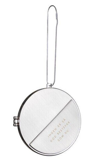 Pictureit Julepynt medaljong m/fotoramme 7x7 cm bestefar sølv Pictureit Julepynt medaljong m/fotoramme 7x7 cm bestefar sølv