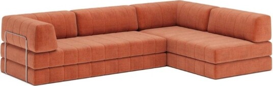 CozyPad L formet sovesofa med armlener B 6002524