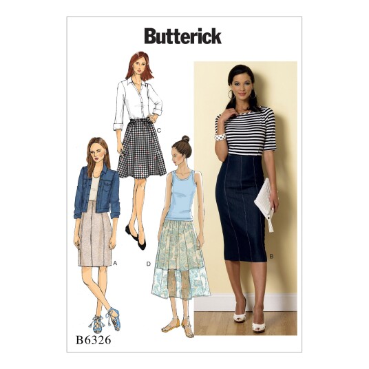 Butterick 6326- Skjørt F5 (16-18-20-22-24)