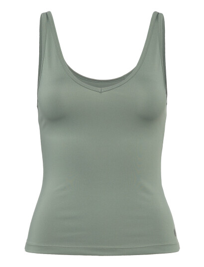 Björn Borg Ace Deep V Neck Tank Top - Green - XS