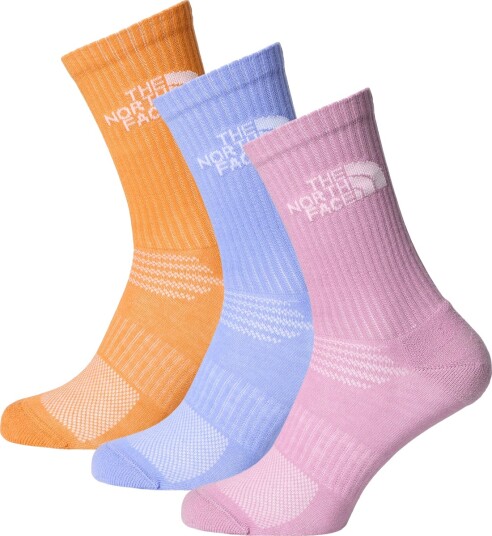 The North Face Multi Sport Cush Crew Sock 3P Multi/patterned 38 40