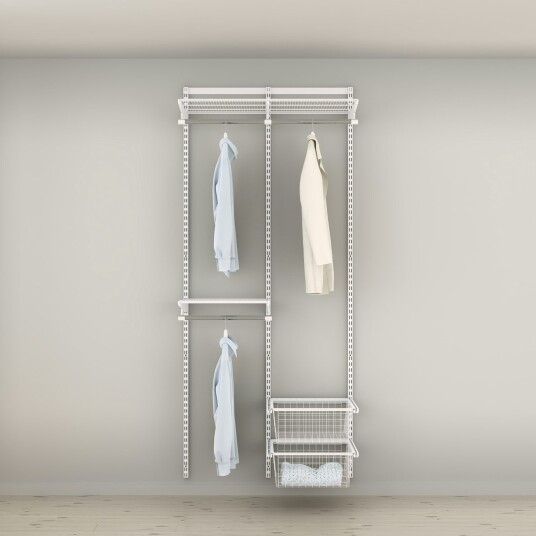 Innredningsløsning Elfa Garderobe Nr 15 Hvit B: 936 mm