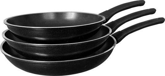 Combekk Stekepannesett 3 deler aluminium