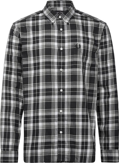 Fred Perry Brushed Tartan Shirt CHARCOAL MARL M Fred Perry Brushed Tartan Shirt CHARCOAL MARL M