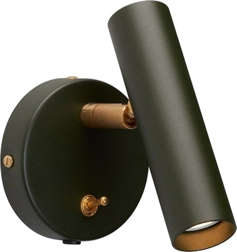 Slender V5147 Vegglampe Mørk Grønn Med Detaljer I