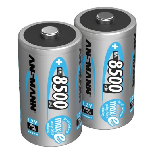 Ansmann Maxe Oppladbare D Batterier 8500 mAh NiMH 2-pakning Ansmann Maxe Oppladbare D Batterier 8500 mAh NiMH 2-pakning