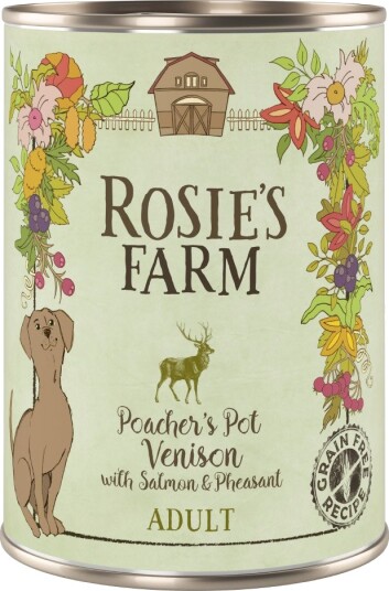 Rosie'S Farm Våtfôr Adult Vilt & Fasan Med Laks 24 X 400 G