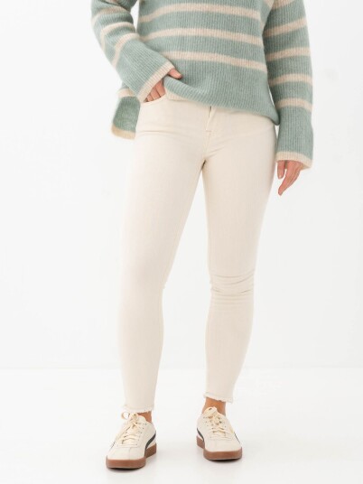 Only Blush Mid RW Denim Beige L/30