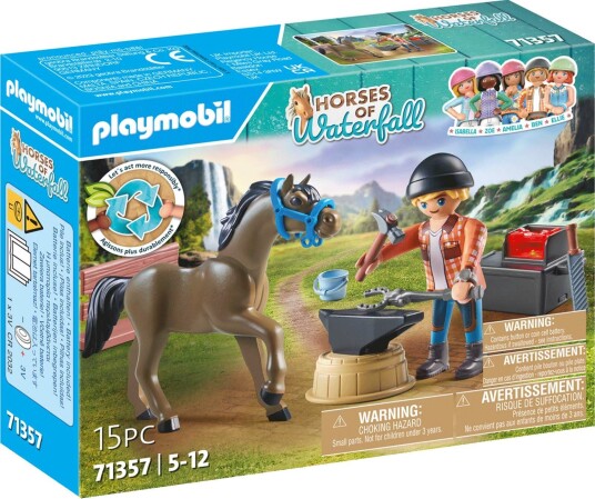 Playmobil Horses of Waterfall Farrier: Ben & Achilles 71357