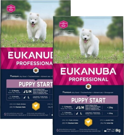 Eukanuba Puppy Starter 2X8 kg Eukanuba Puppy Starter 2X8 kg