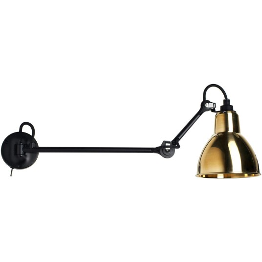 Lampe Gras N°204 L40 SW Vegglampe Messing